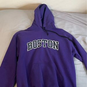 Boston hoodie purple